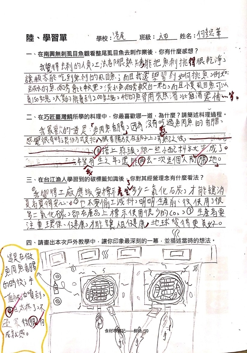 鮮魚篇學習成果 港尾