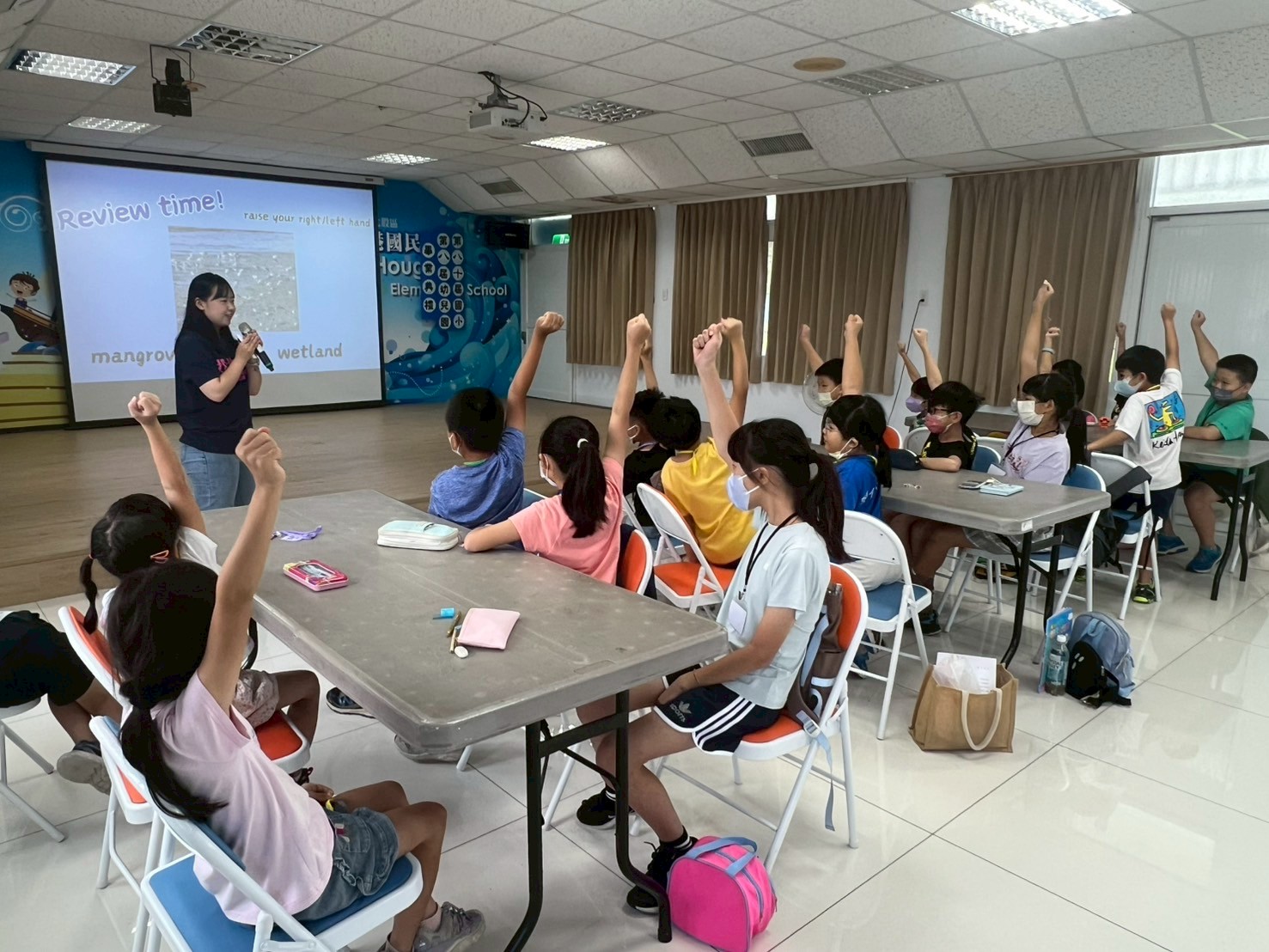 科技結合文化 南大師資生帶領後港孩子用英語說家鄉